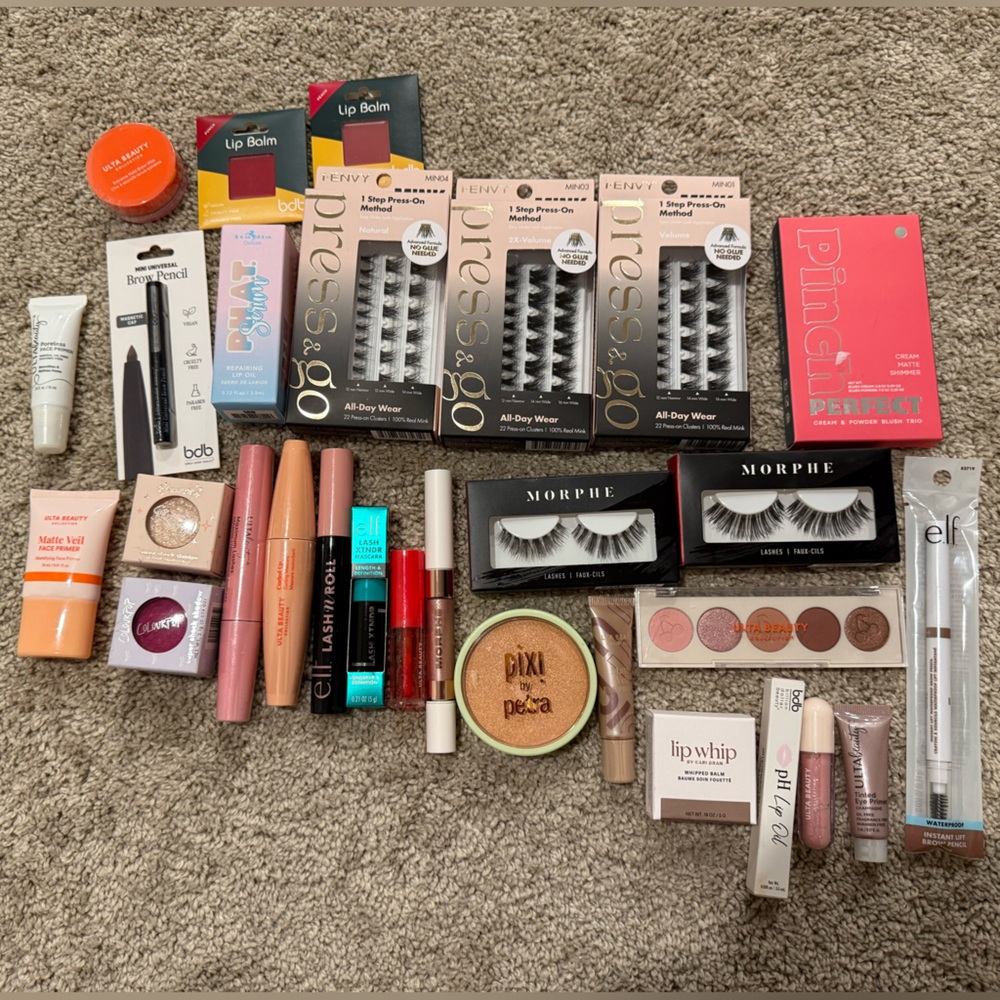 Huge Makeup Lot Morphe, Ulta, Pixi, Colourpop, ELF, Envy, and More!